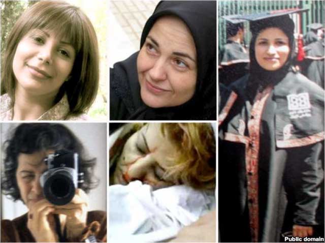 شماری از بانوان ایرانی که به دست رژیم جنایکتار به طرز فجیعی به قتل رسیدند.